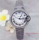 2017 Copy Cartier Ballon Bleu De Cartier SS Diamond Bezel Grey Leather Band 33mm Watch (1)_th.jpg